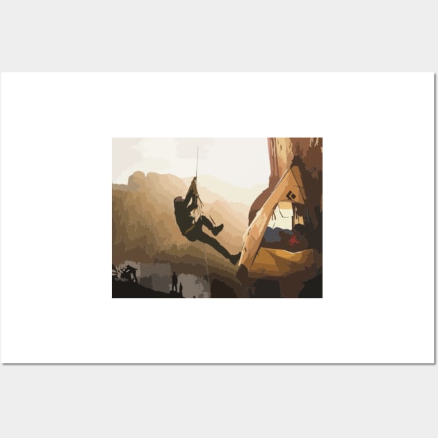 Tommy Caldwell Dawn Wall Painting Wall Art by gktb